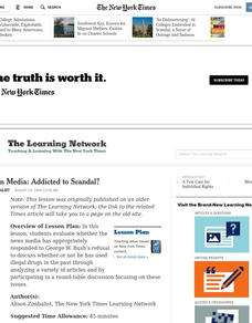 American Media: Addicted to Scandal? Lesson Plan American Media: Addicted to Scandal? Lesson Plan