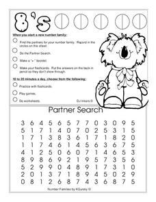 Number Families Worksheet Number Families Worksheet