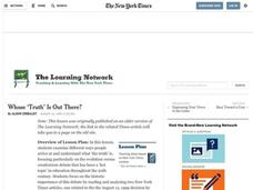 Whose "Truth" Is Out There? Lesson Plan Whose "Truth" Is Out There? Lesson Plan