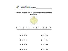 Number Line Addition Worksheet Number Line Addition Worksheet