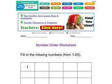 Number Order Worksheet Worksheet Number Order Worksheet Worksheet