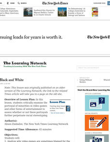 Beyond Black and White Lesson Plan Beyond Black and White Lesson Plan