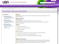 Number Sense Sampler Lesson Plan Number Sense Sampler Lesson Plan