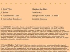 Number The Stars Lesson Plan Number The Stars Lesson Plan
