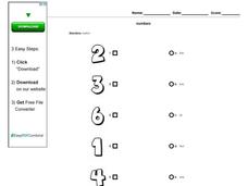 Numbers Worksheet Numbers Worksheet