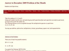Numbers and Operations Worksheet Numbers and Operations Worksheet