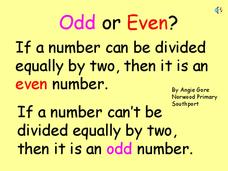 Odd or Even PPT Odd or Even PPT