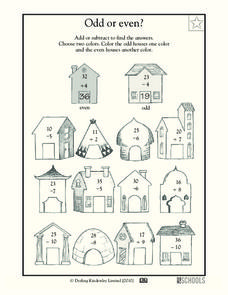Odd or Even? Worksheet Odd or Even? Worksheet