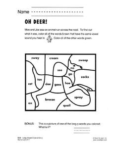 Oh Deer! Worksheet Oh Deer! Worksheet