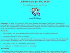 On Your Mark, Get Set, Read Lesson Plan On Your Mark, Get Set, Read Lesson Plan