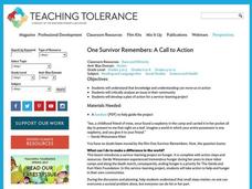 ONE SURVIVOR REMEMBERS: A Call to Action Lesson Plan ONE SURVIVOR REMEMBERS: A Call to Action Lesson Plan