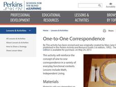 One-to-One Correspondence Lesson Plan One-to-One Correspondence Lesson Plan
