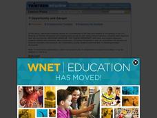 Opportunity and Danger Lesson Plan Opportunity and Danger Lesson Plan