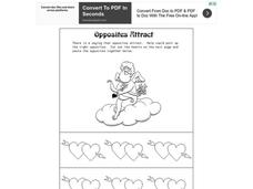 Opposites Attract Worksheet Opposites Attract Worksheet