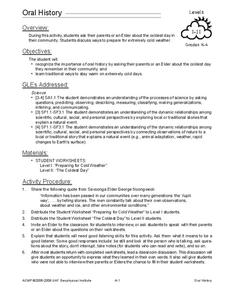 Oral History Lesson Plan Oral History Lesson Plan