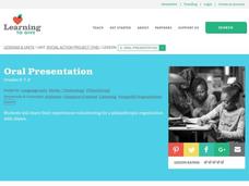 Oral Presentation Lesson Plan Oral Presentation Lesson Plan