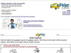 Order Capacity Worksheet Order Capacity Worksheet