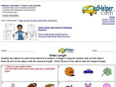 Order Length Worksheet Order Length Worksheet