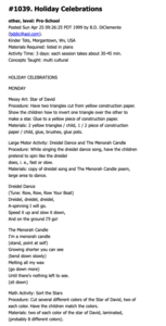 Holiday Celebrations Lesson Plan Holiday Celebrations Lesson Plan