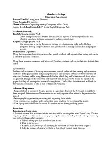 Organizing Writing/Composing a First Draft Lesson Plan Organizing Writing/Composing a First Draft Lesson Plan