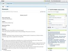 Osmosis Lesson Plan Osmosis Lesson Plan