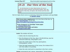 Our View of the Sun Lesson Plan Our View of the Sun Lesson Plan