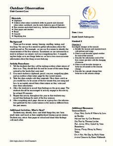 Outdoor Observation Lesson Plan Outdoor Observation Lesson Plan