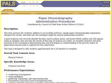 Paper Chromatography Lesson Plan Paper Chromatography Lesson Plan