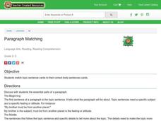 Paragraph Matching Lesson Plan Paragraph Matching Lesson Plan