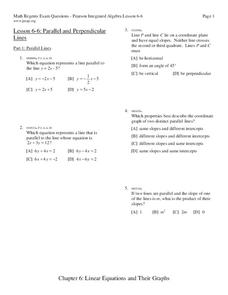 Parallel and Perpendicular Lines Worksheet Parallel and Perpendicular Lines Worksheet