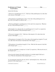 Parallelograms and Triangles Lesson Plan Parallelograms and Triangles Lesson Plan