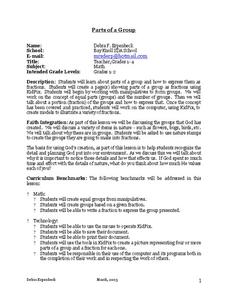 Parts of a Group Lesson Plan Parts of a Group Lesson Plan