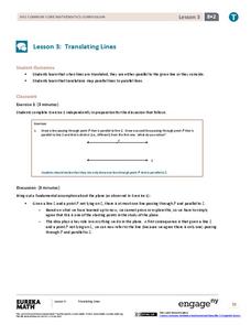 Translating Lines Lesson Plan Translating Lines Lesson Plan