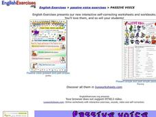 Passive Voice Worksheet Passive Voice Worksheet