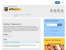 Passover Lesson Plan Passover Lesson Plan
