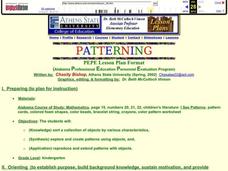 Patterning Lesson Plan Patterning Lesson Plan