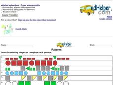 Patterns Worksheet Patterns Worksheet