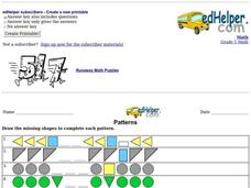 Patterns Worksheet Patterns Worksheet