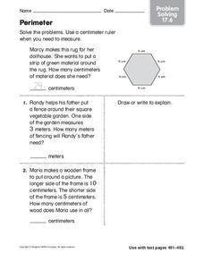Perimeter Worksheet Perimeter Worksheet
