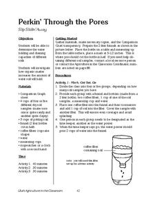 Perkin' Through the Pores Lesson Plan Perkin' Through the Pores Lesson Plan