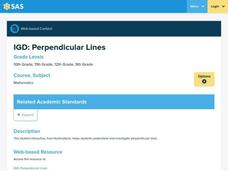 Perpendicular Lines Lesson Plan Perpendicular Lines Lesson Plan