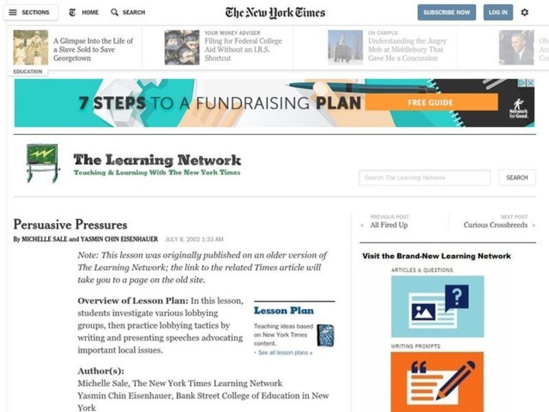 Persuasive Pressures Lesson Plan Persuasive Pressures Lesson Plan