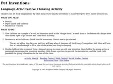 Pet Inventions Activity Pet Inventions Activity