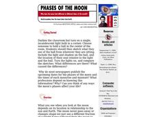 Phases of the Moon Lesson Plan Phases of the Moon Lesson Plan