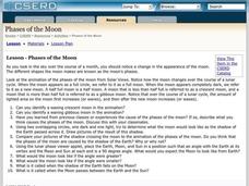 Phases of the Moon Lesson Plan Phases of the Moon Lesson Plan