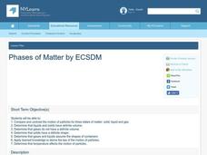 Phases of Matter Lesson Plan Phases of Matter Lesson Plan