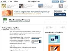 Psychology: Blotting It from My Mind Lesson Plan Psychology: Blotting It from My Mind Lesson Plan