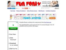 Phonics: CH Worksheet Phonics: CH Worksheet