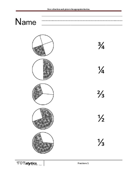 Pizza Fractions Worksheet Pizza Fractions Worksheet