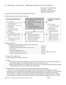 Plain Figures and Measuring Figures Lesson Plan Plain Figures and Measuring Figures Lesson Plan